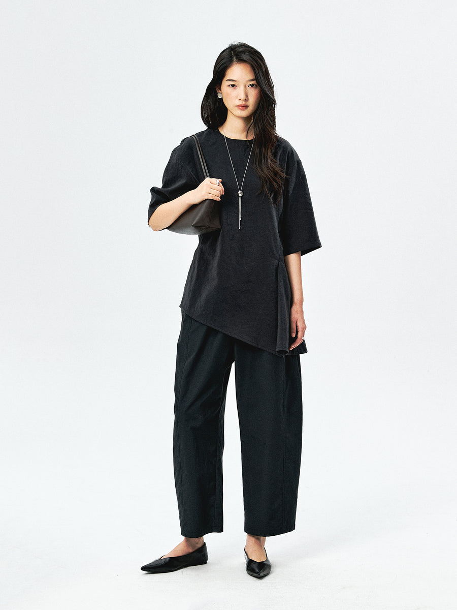 Silk Blend Cocoon Pants, view 6