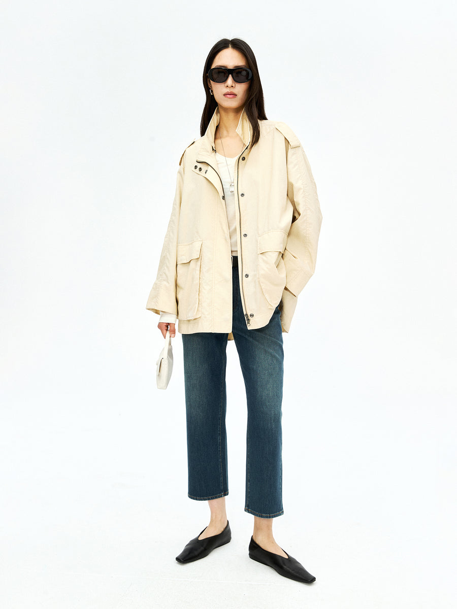 Volcanic Sand Baguette Jeans, view 4