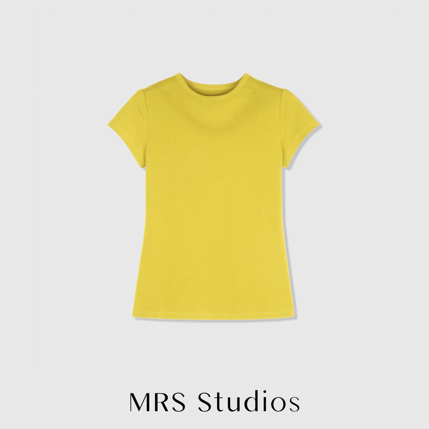 Classic Fitted Cotton T-Shirt | Short Sleeve Crew Neck | Multi-Colour Essentials | Women Top | MRS Studios