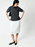 Japanese Heavyweight Jersey Striped Tee | Crew Neck Short Sleeve | Stripe-Matched Seams | Women Top | MRS Studios