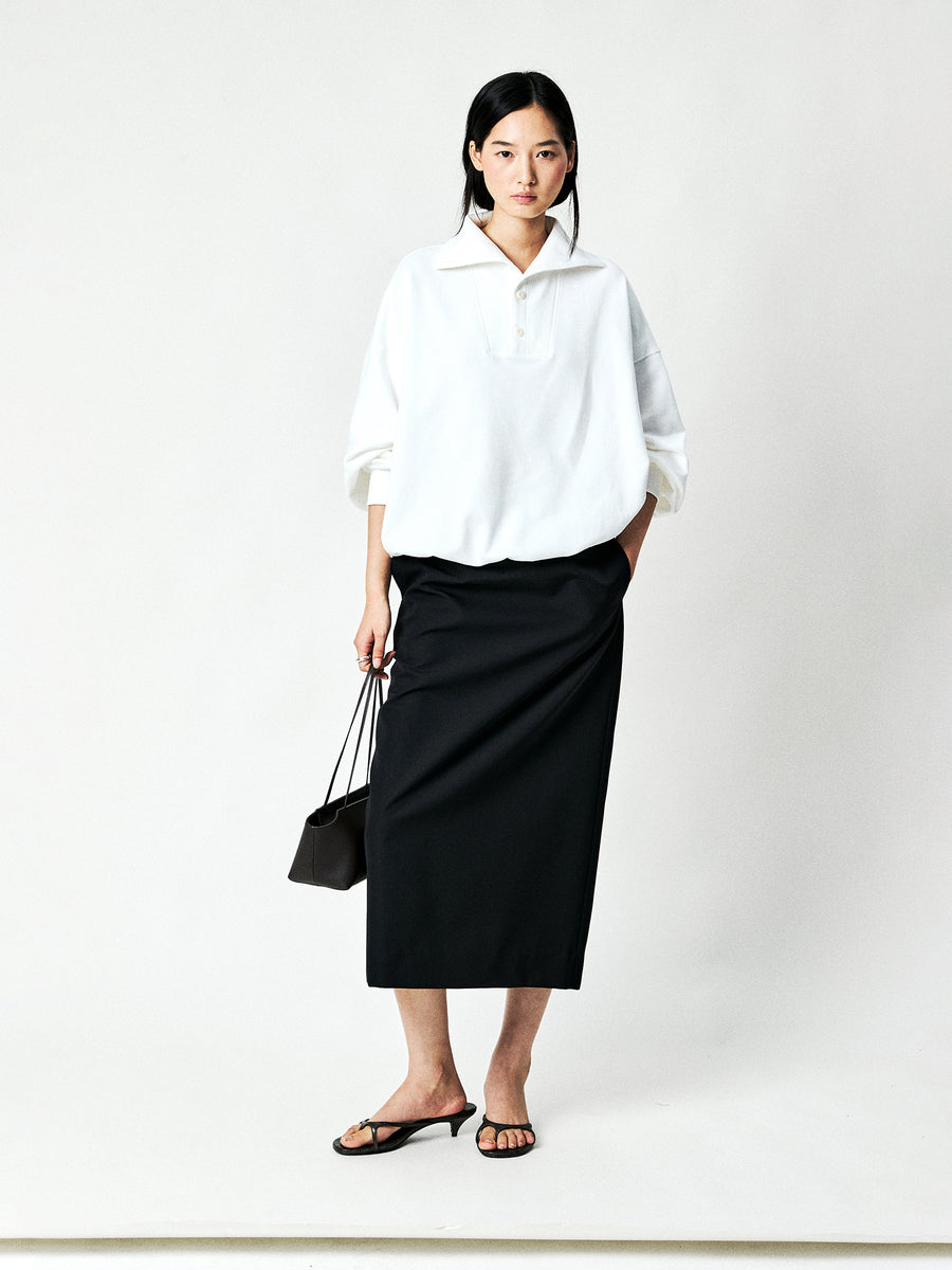 Long-Staple Cotton Loopback Sweatshirt, view 3