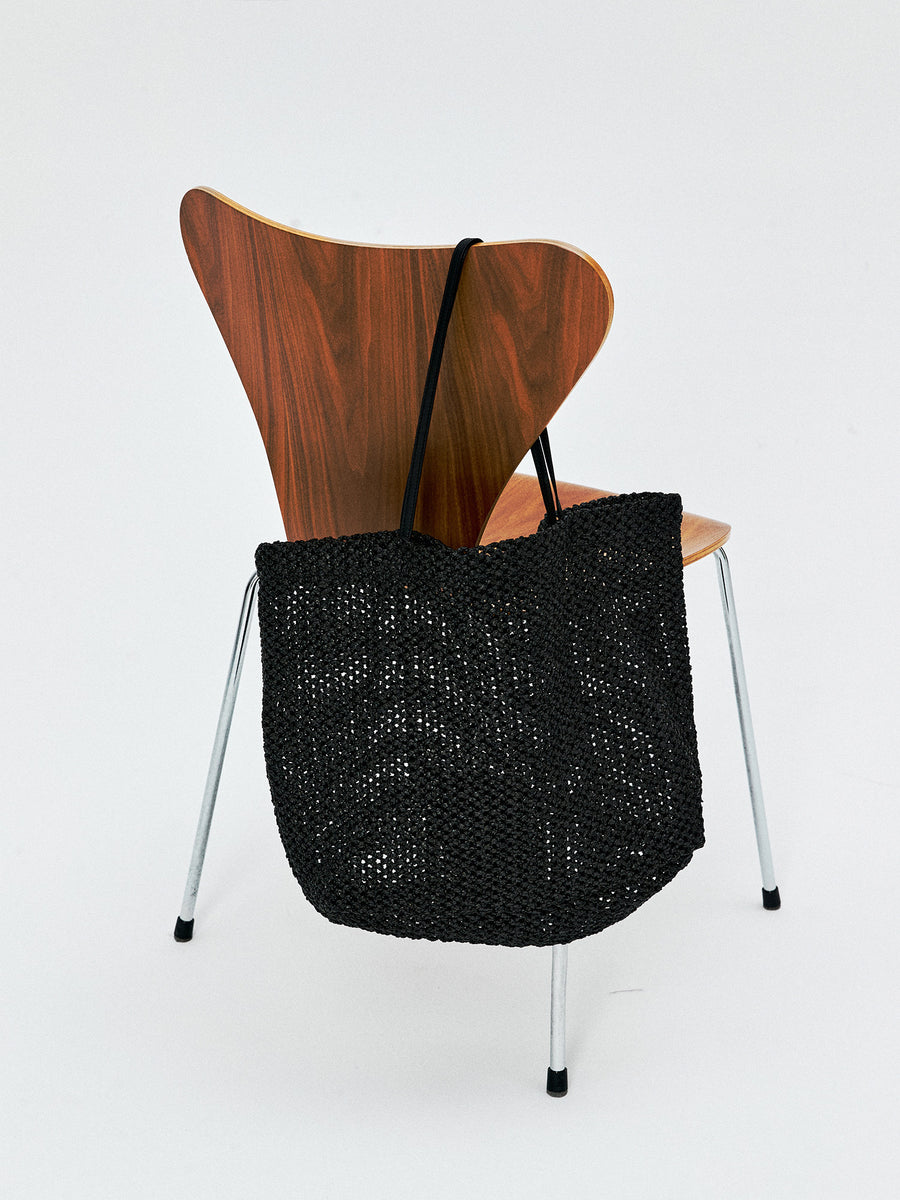 Hand-Woven Straw Tote, view 10