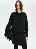 Australian Merino Wool Cardigan & Skirt Set | Cropped Cardigan with A-Line Skirt | Women Outfit Set | MRS Studios