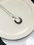 Horseshoe Pendant Necklace | Rhodium Plated Brass | Year of the Horse Limited Design | MRS Studios