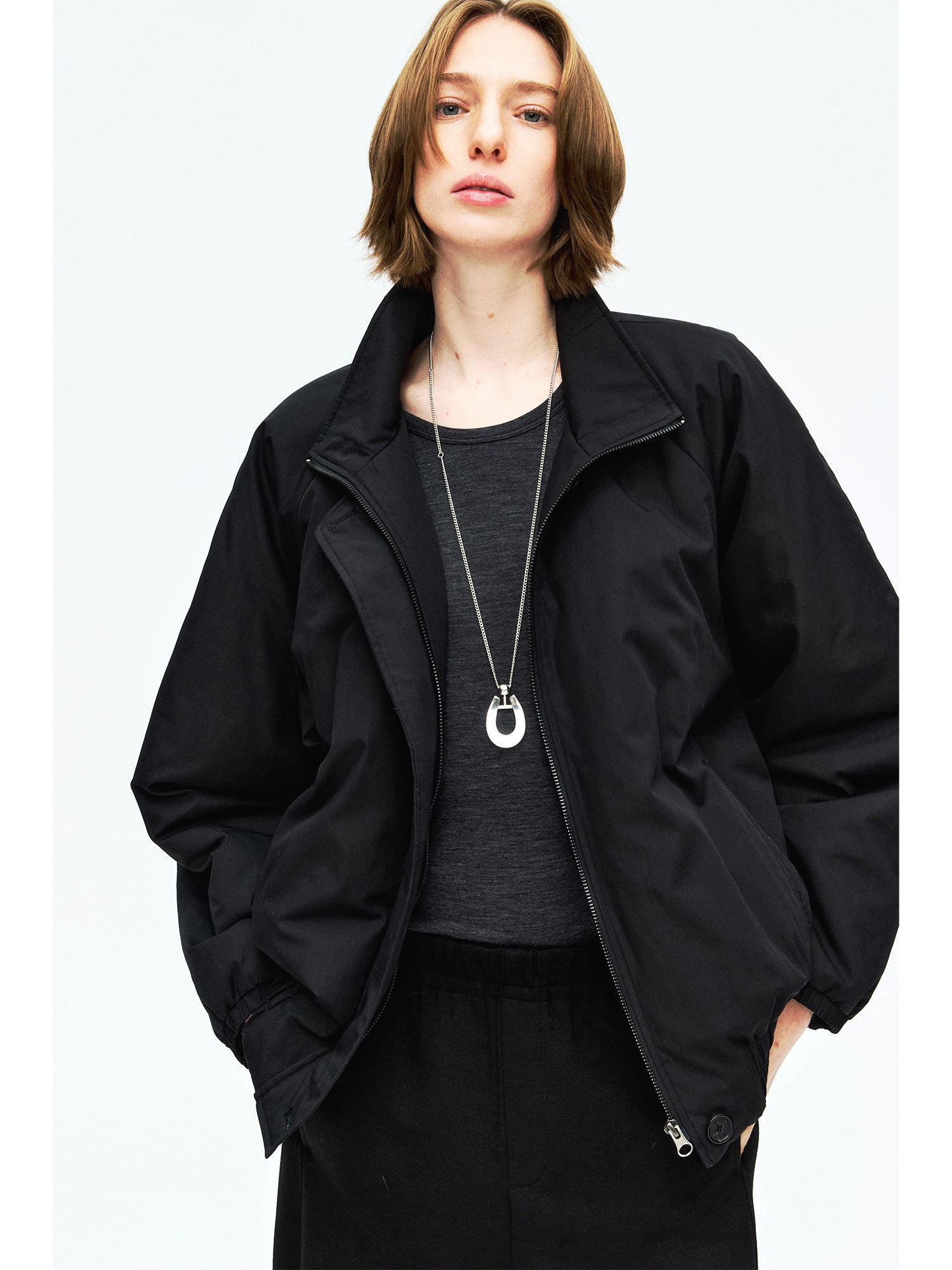 Lightweight Japanese Fabric Padded Jacket | Quilted Insulation and Knit Lining | Women Spring Jacket | MRS Studios