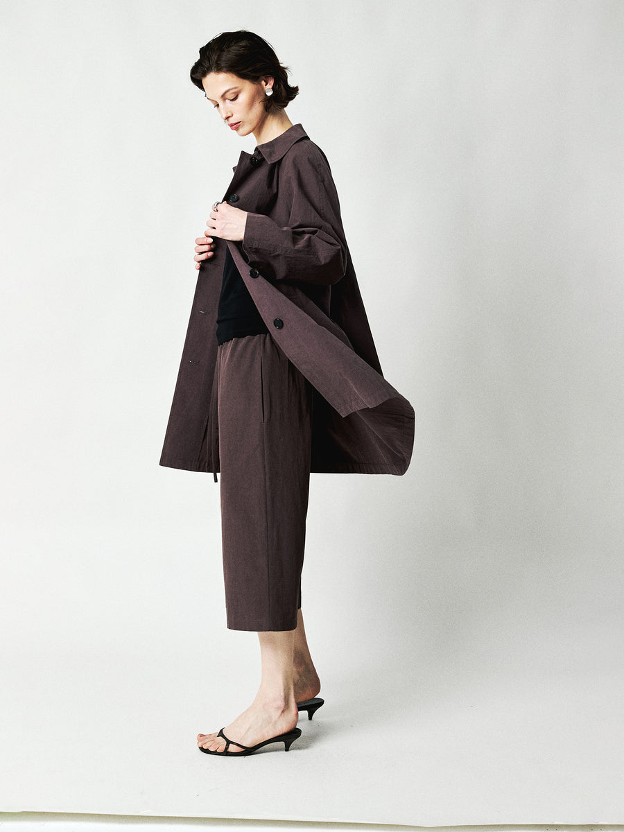 Cotton Hemp Cropped Trousers, view 3