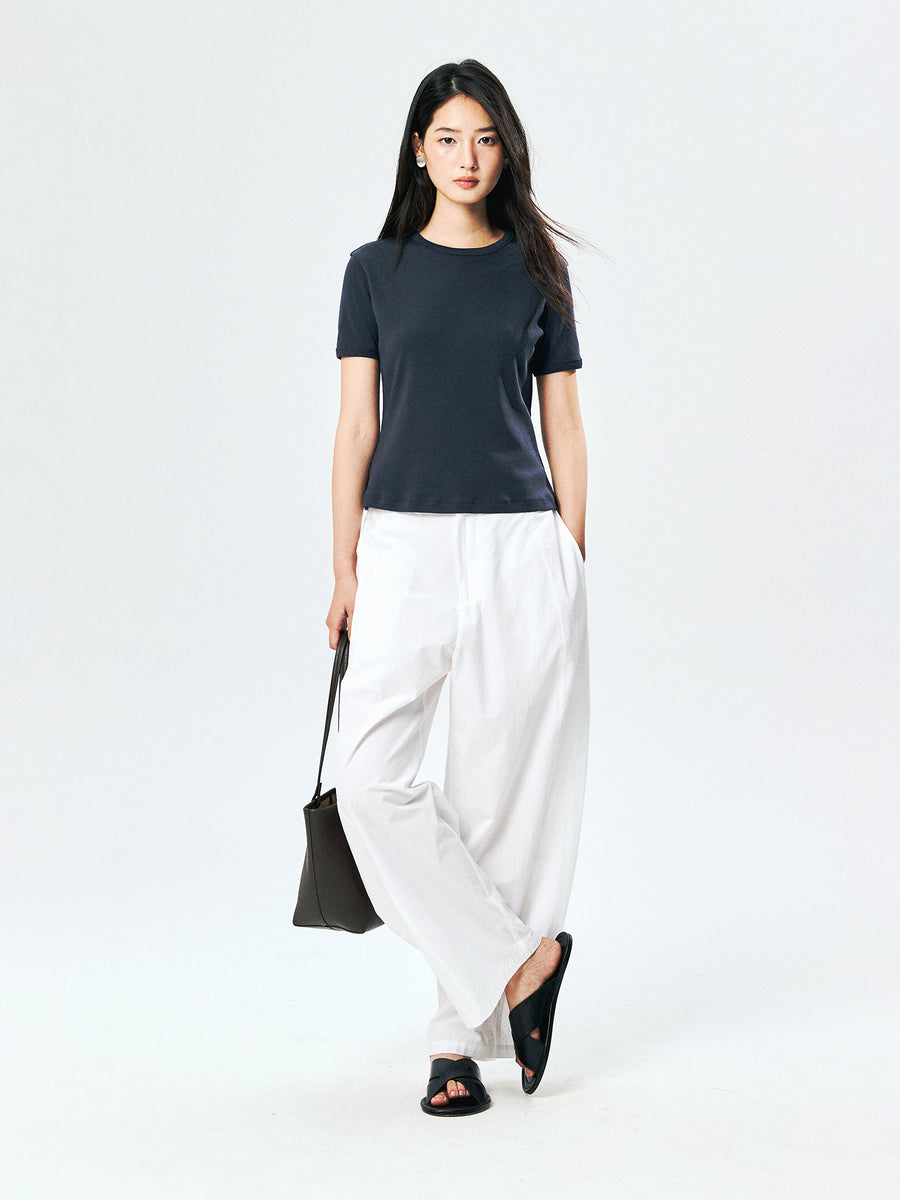 Pima Cotton Cocoon Trousers, view 6