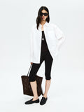 Roma Knit Capri Pants | Side Slit Detail | Vintage Slim Silhouette | Women Trousers | MRS Studios