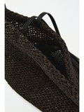 Hand-Woven Straw Tote | Lambskin Lining | Brass Hardware | Women Bag | MRS Studios
