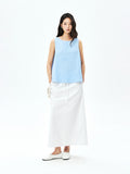 Japanese Cotton Gingham Set | Back-Slit A-Line Top | Wide-Leg Trousers | Women Top and Pants Set | MRS Studios