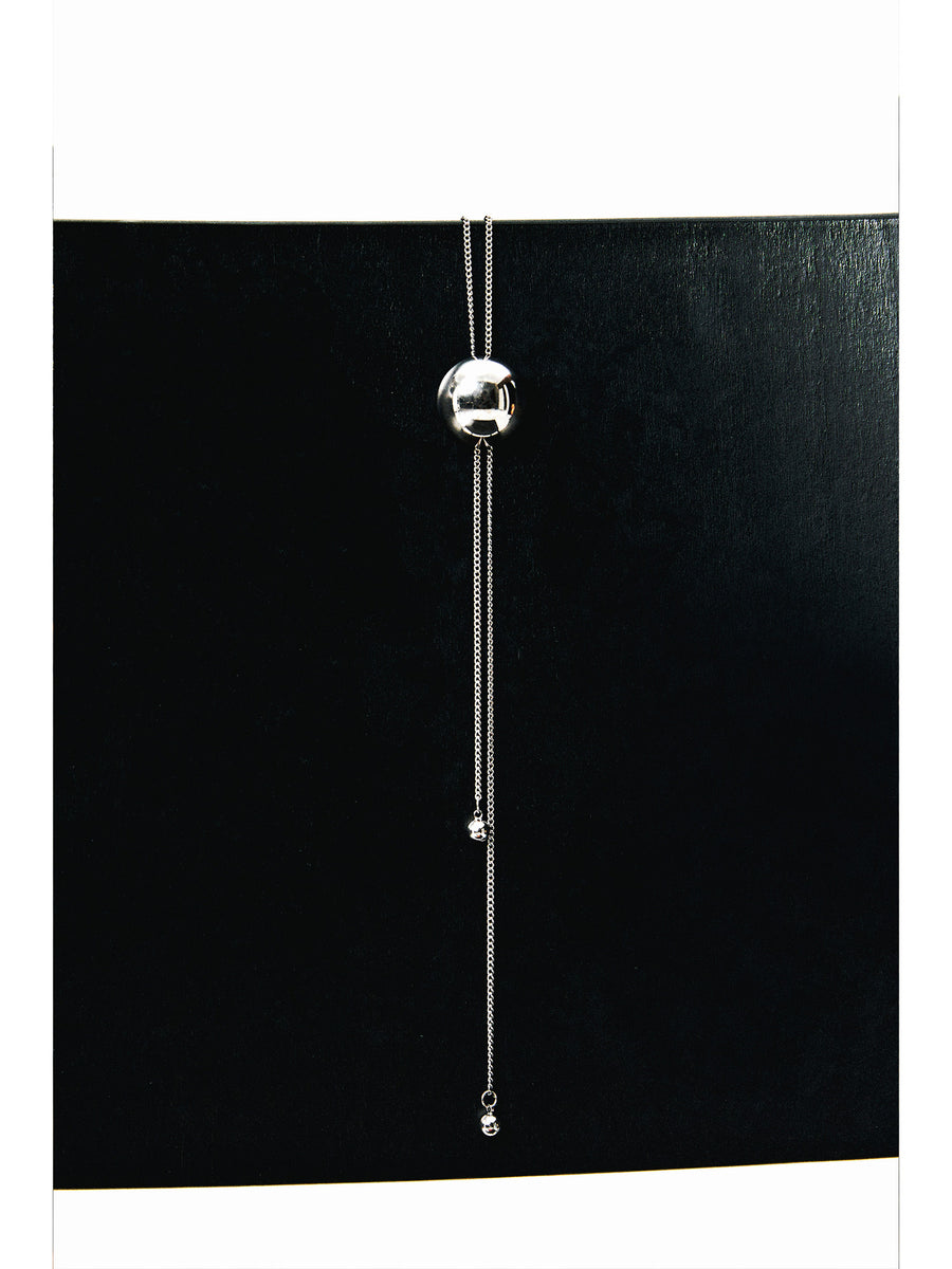 Rhodium-Plated Necklace, view 4