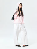 Cotton Hooded Sun-Protection Overshirt | Drop-Shoulder Relaxed Fit | V-Neck Ribbed Cuff | Women Top | MRS Studios