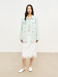 Vintage Wash Denim Jacket | Turkish Bossa Cotton | Four-Pocket Workwear Design | Women Jacket | MRS Studios