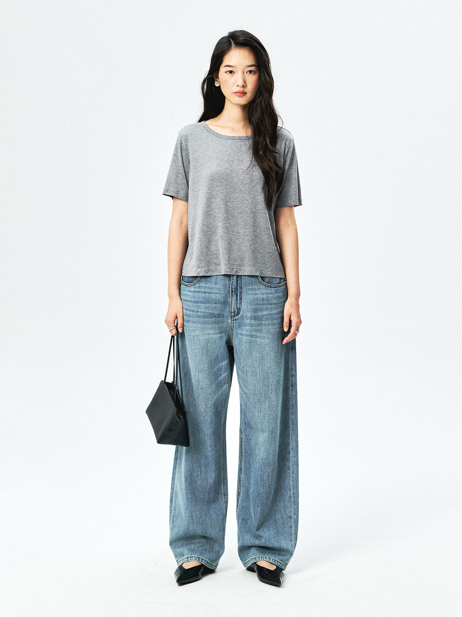 Modal Silk Tee & Full Skirt, view 6