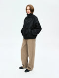 Relaxed Corduroy Long Pants | Elastic Waist Vintage Slimming Silhouette | Women Trousers | MRS Studios