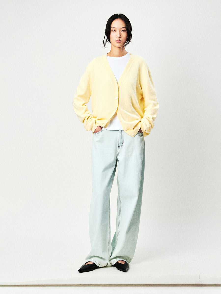 Brushed Cotton Knit Tee, Long Sleeve Tee & Cardigan, view 5