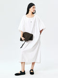 Japanese Omi Cotton Dress | Relaxed H-Line Silhouette | Ankle-Length Robe Cut | Women Dress | MRS Studios