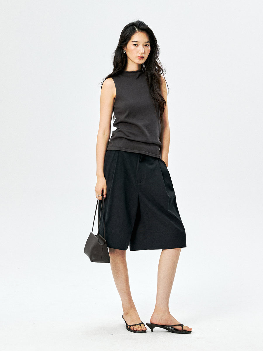 Lyocell Cotton Bermuda Shorts, view 5