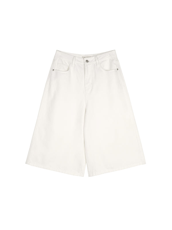 Long-Staple Cotton A-Line Jeans | Cropped 7/8 Length | Enzyme-Washed Five-Pocket | Women Jeans | MRS Studios
