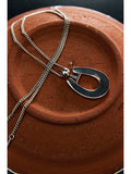 Horseshoe Pendant Necklace | Rhodium Plated Brass | Year of the Horse Limited Design | MRS Studios