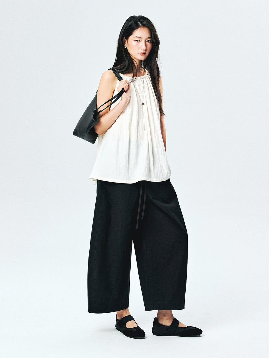 Eco Cellulosic-Blend Halter Tank & Balloon-Pant Set, view 7