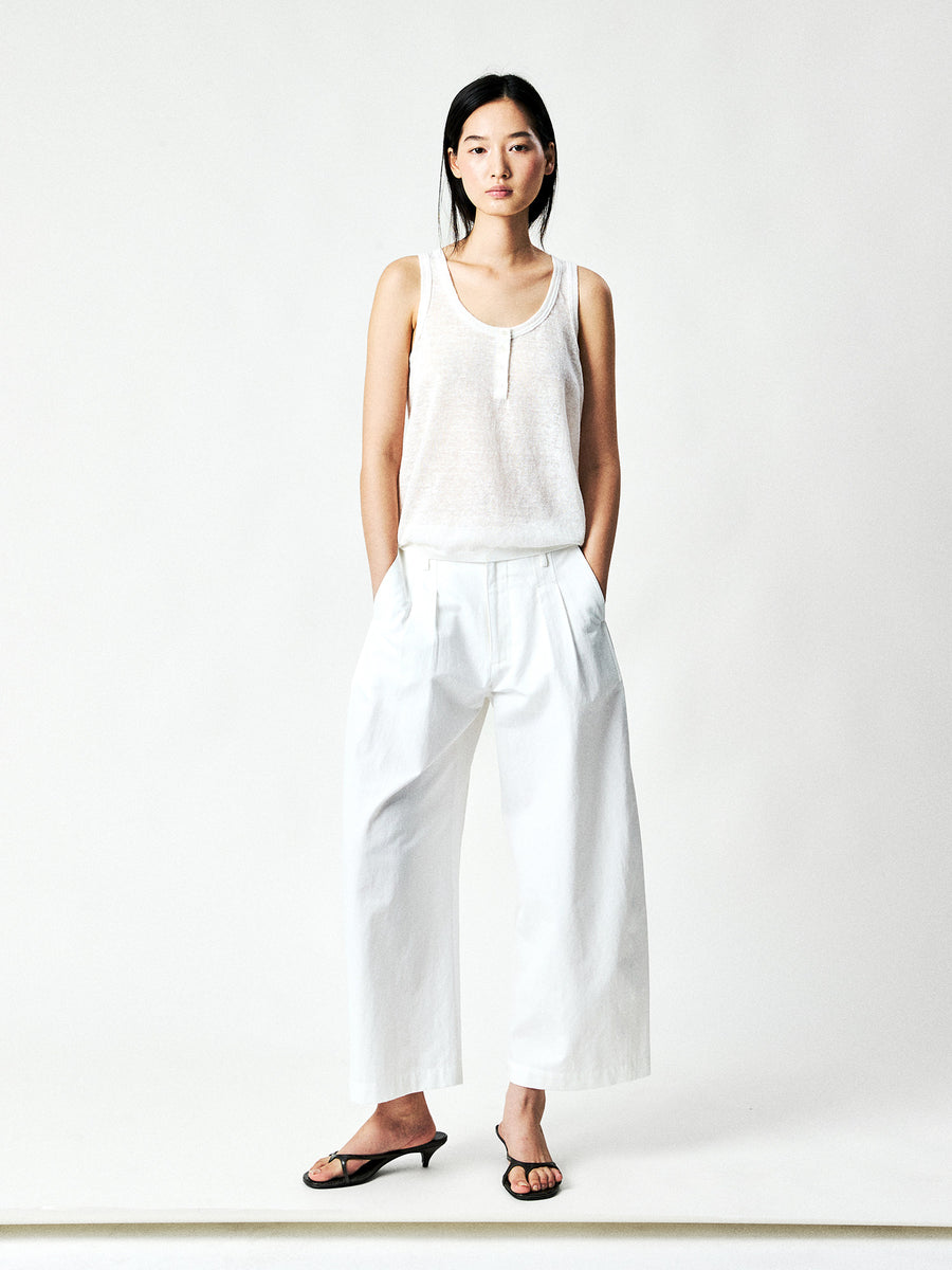 Cotton Hemp Cocoon Trousers, view 7