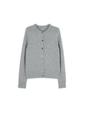 A-Grade Cashmere Knit Set | Short Sleeve Crew Neck Top & Pearl Button Cardigan | Women Knitwear | MRS Studios