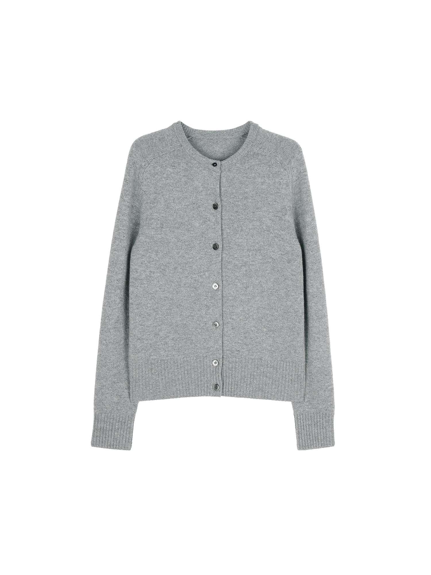 A-Grade Cashmere Knit Set | Short Sleeve Crew Neck Top & Pearl Button Cardigan | Women Knitwear | MRS Studios