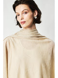 Wool Silk Hemp Knit Shawl | Oversized Wrap Width | Three-Ply Reinforced Edges | Women Accessories | MRS Studios