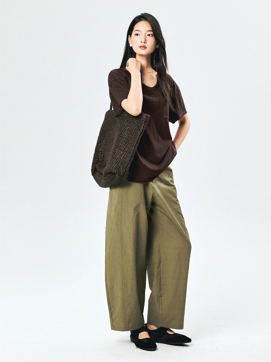 Pima Cotton Cocoon Trousers, view 7