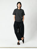 Cotton Hemp Cocoon Trousers | Box-Pleat Front Detail | Cropped 9/10 Length | Women Pants | MRS Studios