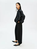 V-Back Straight Trousers | Hollow-Core Thermal Fabric | Slim 9/10 Length | Women Pants | MRS Studios