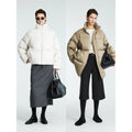 Minimalist 90% White Goose Down Puffer Jacket | Short & Mid-Length | Stand Collar | Women Down Coat | MRS Studios