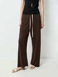 French Linen Knit Cardigan and Pants Set | Two-Tone Melange Yarn | Relaxed Lounge Fit | Women Set | MRS Studios