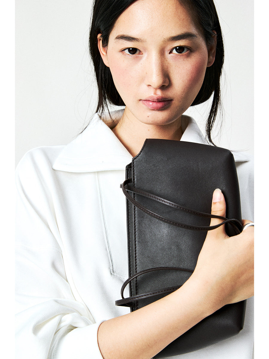 Grade-A Crossbred Lambskin Shoulder Bag, view 5