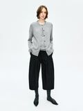 Relaxed Elastic Tapered Trousers | Hollow-Core Thermal Fabric | Pleated 8/10 Newsboy Style | Women Pants | MRS Studios