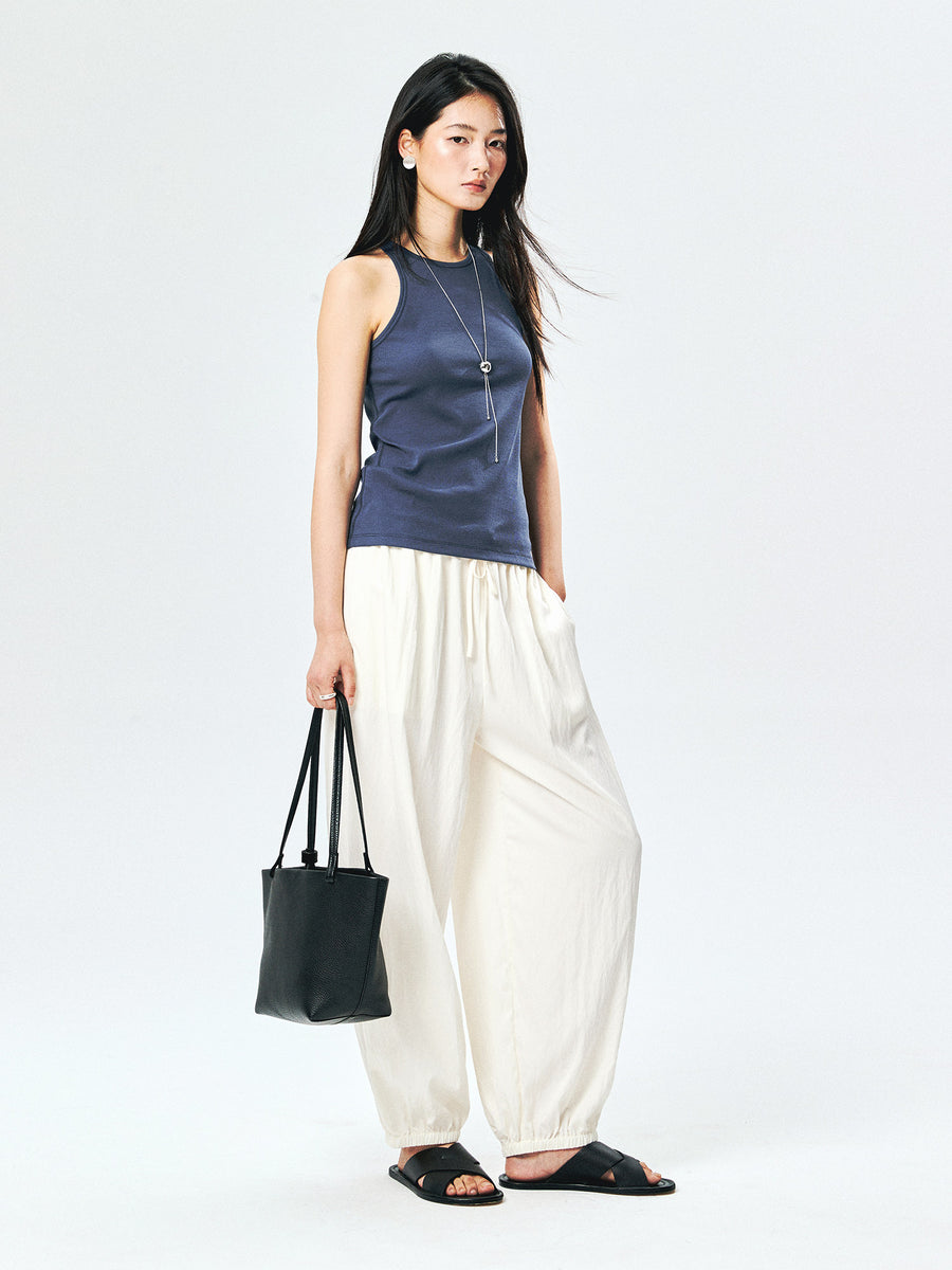 Cotton-Silk Racerback Tank, view 7