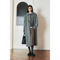 Moon Herringbone Wool Pimlico Coat | Single Breasted | British Moon Wool Tweed | Vintage Tweed Overcoat | MRS Studios