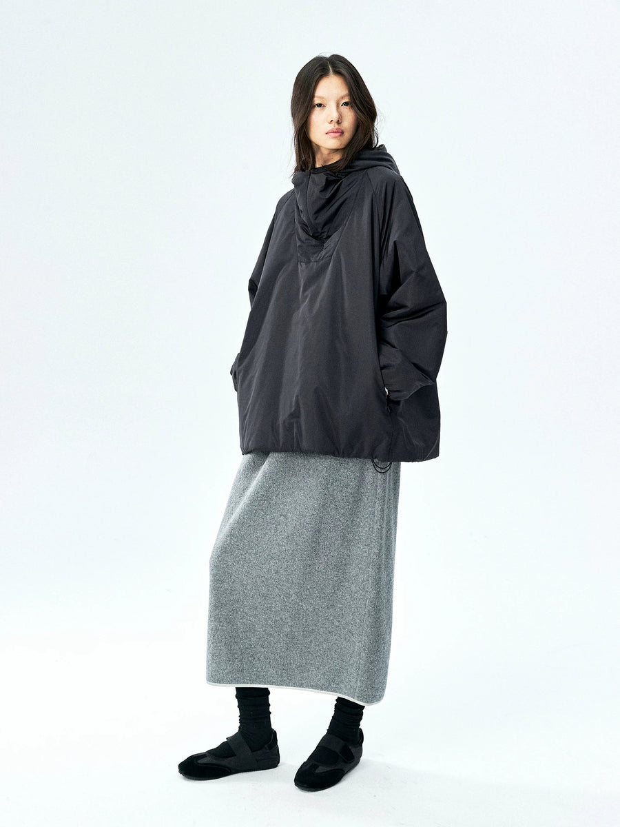 Silk-Blend Taffeta Padded Anorak, view 5