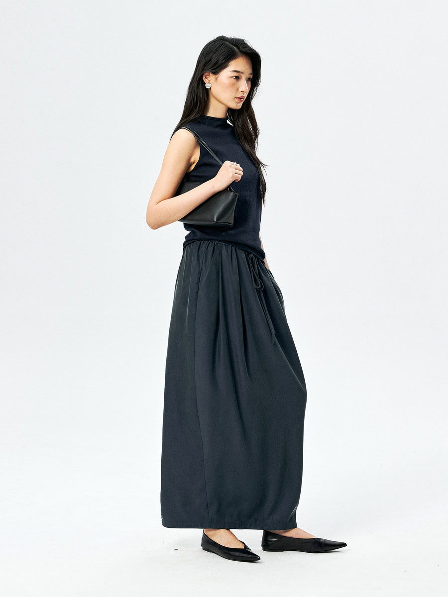 Cupro Camisole & Balloon Skirt, view 7