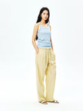 Japanese Yarn-Dyed Stripe Shirt and Shorts Set | Camellia-EX Cotton Finish | Resort Oversized Fit | Women Set | MRS Studios