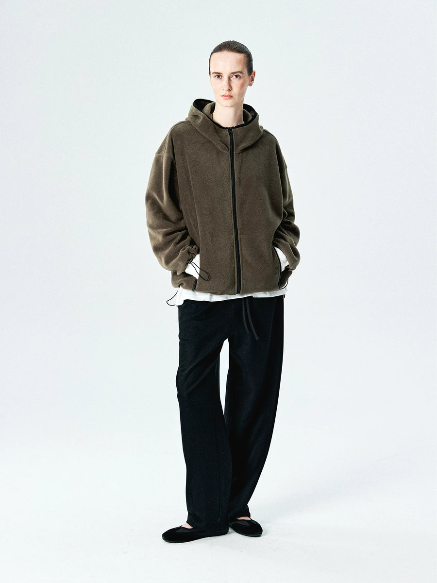 Japanese Double-Faced Fleece Hooded Jacket, view 5