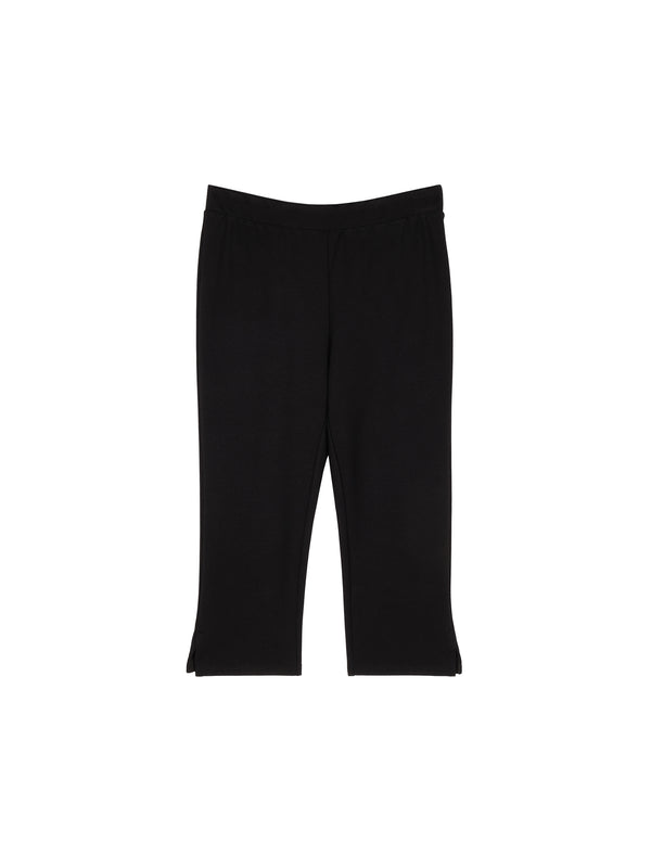 Roma Knit Capri Pants | Side Slit Detail | Vintage Slim Silhouette | Women Trousers | MRS Studios