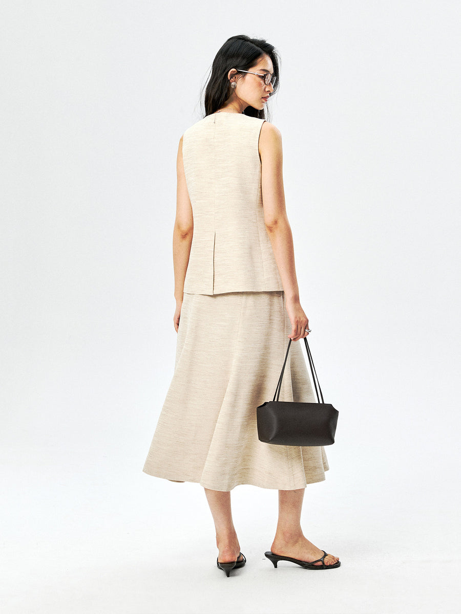 Vest & Fishtail Skirt, view 7