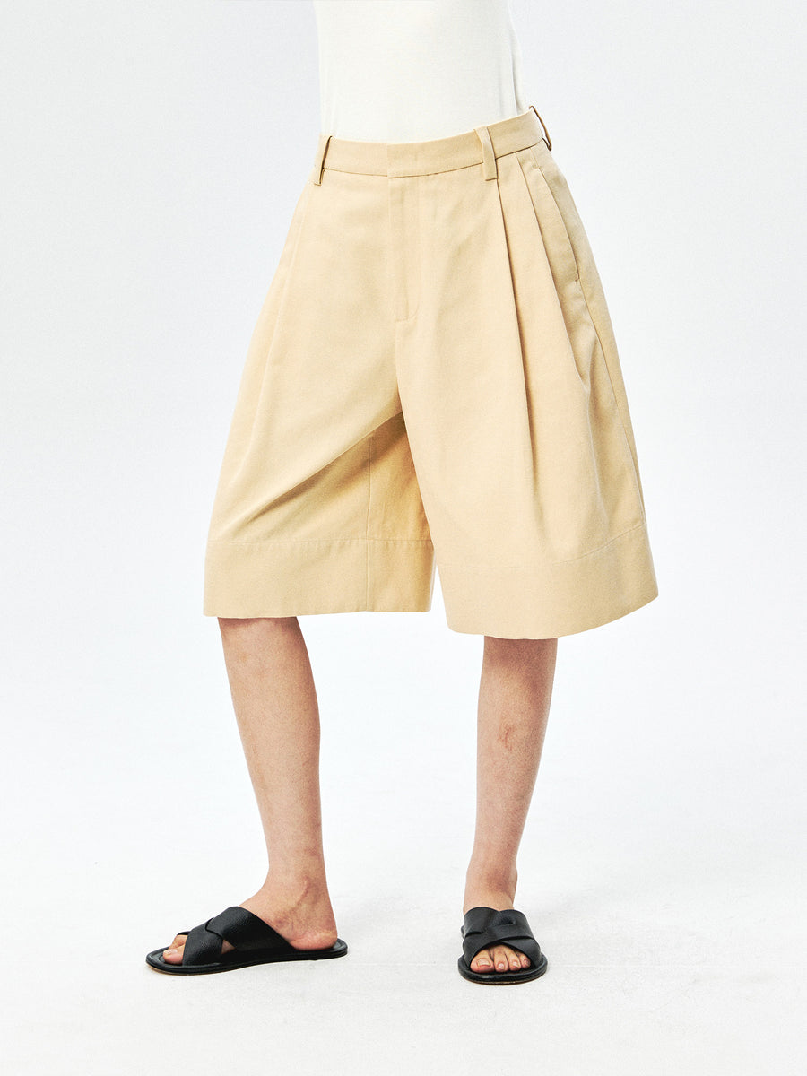 Lyocell Cotton Bermuda Shorts, view 10