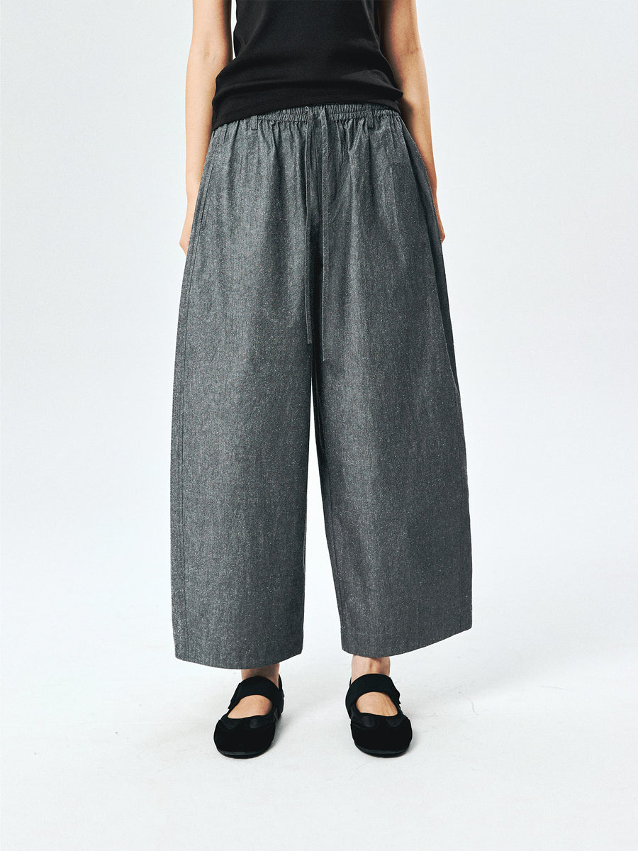 Pima Cotton & Silk Balloon Pants, view 7