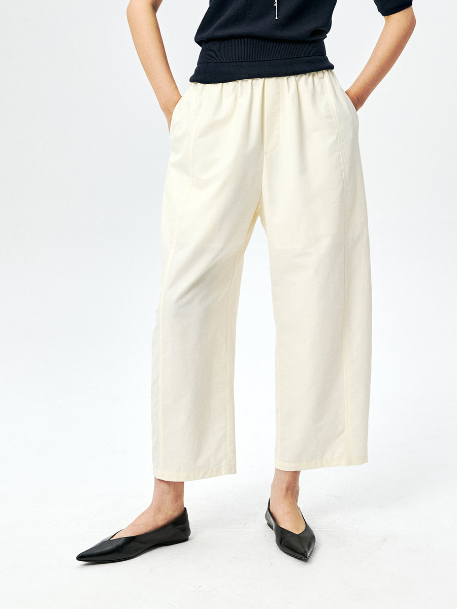 Silk Blend Cocoon Pants, view 3