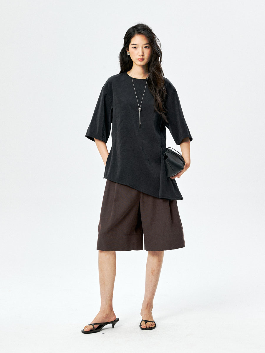 Lyocell Cotton Bermuda Shorts, view 8
