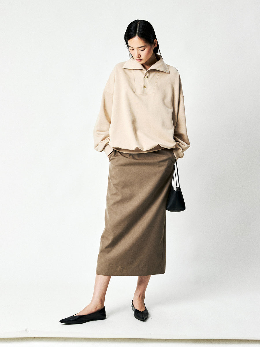 Long-Staple Cotton Loopback Sweatshirt, view 7