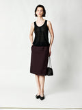 Linen Nylon Henley Tee & U-Neck Vest Set | Ribbed Edges | Quick-Dry Handle | Women Set | MRS Studios